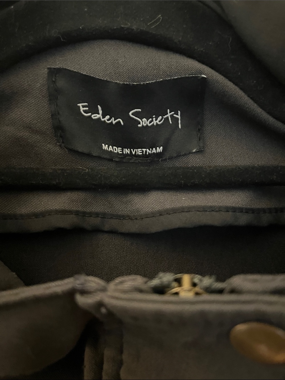 Eden Society Gray Hooded Jacket (Women’s XL) - Picture 3 of 6